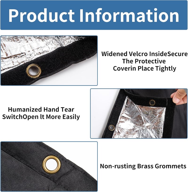TUYUU Backflow Preventer Pipe Insulation Water Well Head Pump Cover,Sprinkler Valve Cover for Outside Winter,Protects from Severe Snow and Intense Sun - Image 2